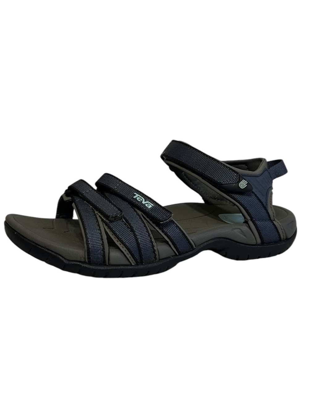 Teva Tirra Sandals Women Sz 7 Blue Grey Hiking Walking Travel Water Sport Shoes